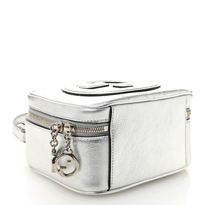 Gucci Metallic Sakai Be Green Calfskin Diagonal Stitched Blondie Top Handle Bag Silver 4 of 10