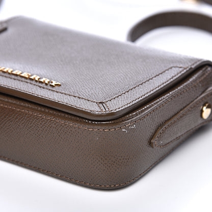 Burberry Patent London Mini Berkeley Crossbody Bag Mole Grey 9 of 10