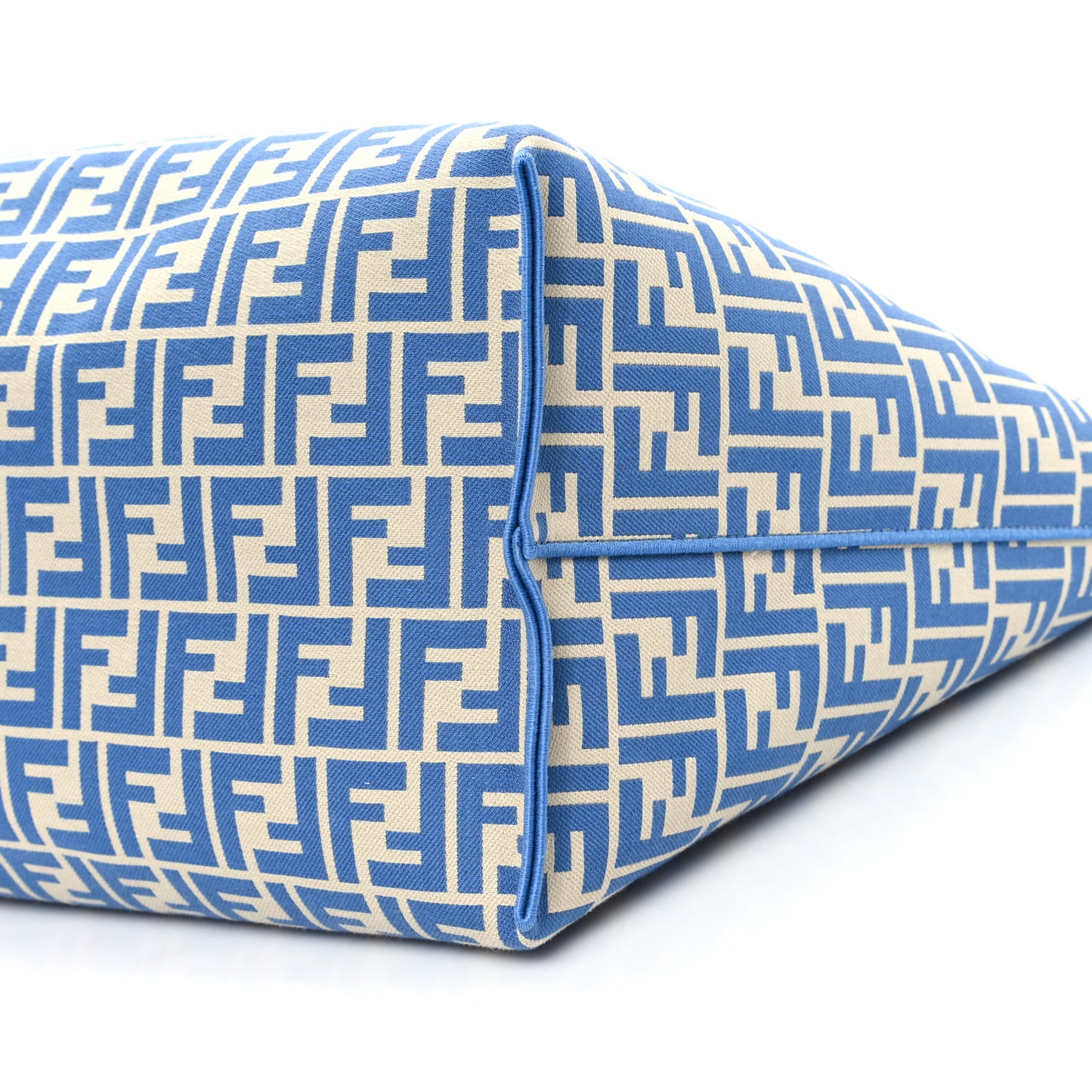 Pequin Vitello Reversible Large Shopping Tote Blue