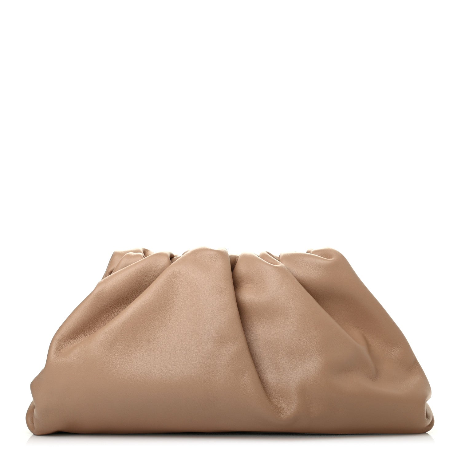Bottega Veneta Smooth Butter Calf The Pouch Oversized Clutch Nude 1 of 6