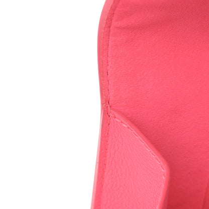 Louis Vuitton Grained Calfskin Tufted Monogram Mini Dauphine Fluo Pink 7 of 10