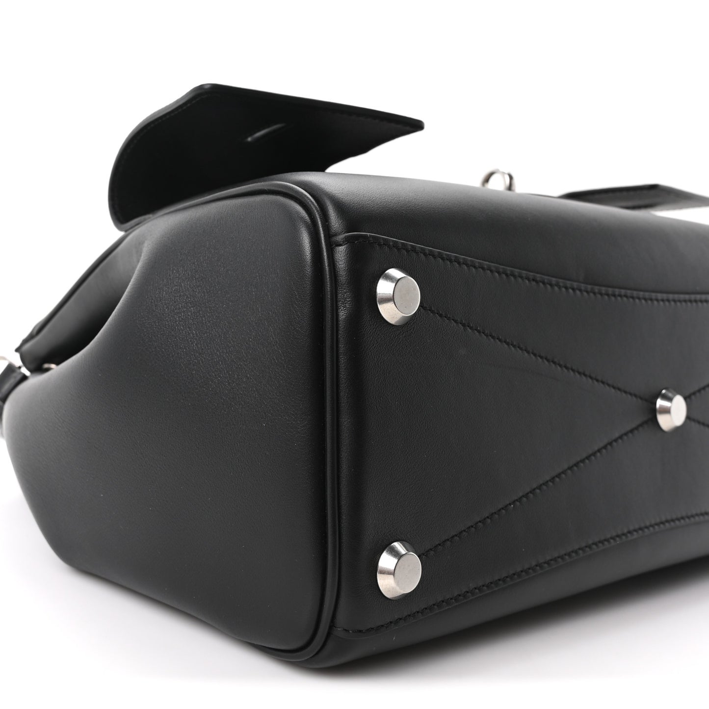 Smooth Calfskin Small Bel Air Carry All Bag Black