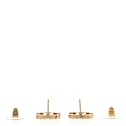 Chanel Crystal CC Earrings Gold 3 of 5