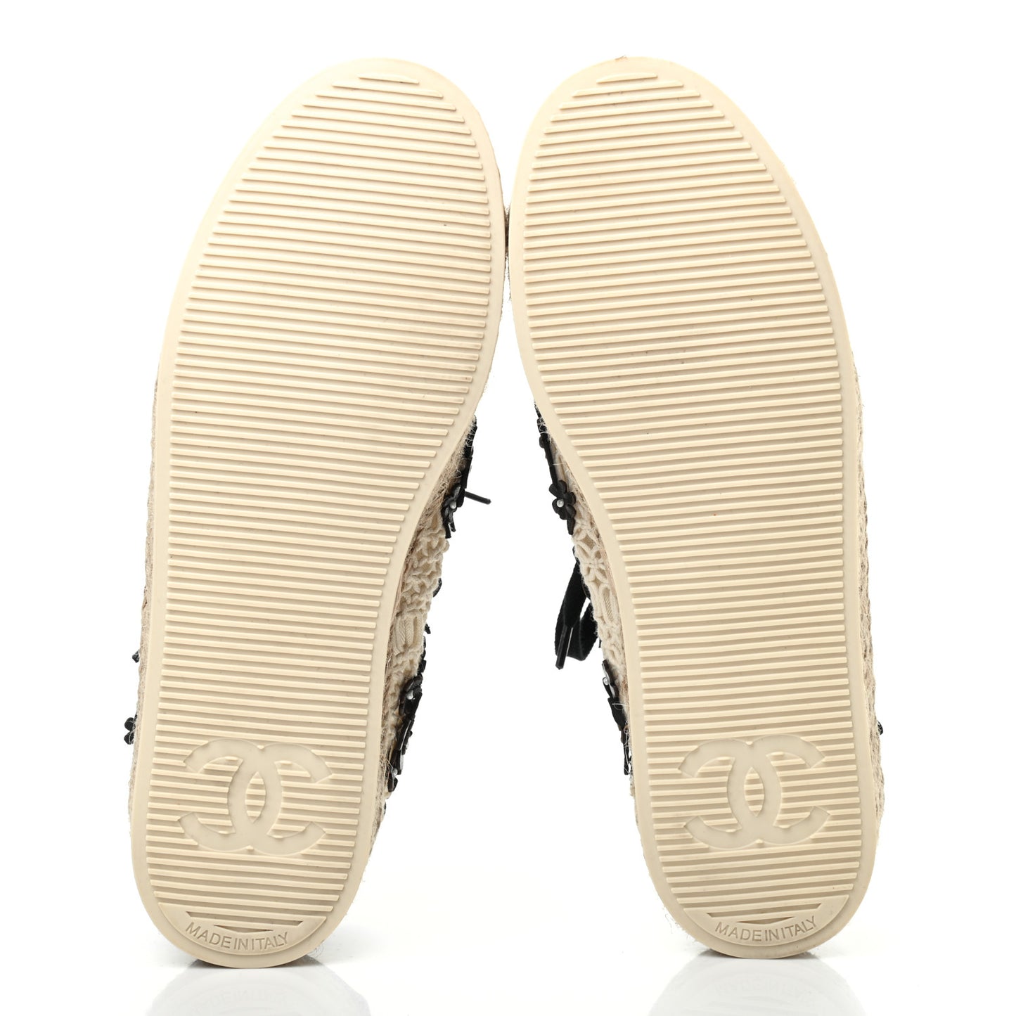 Cotton Grosgrain Broderie Lace Up Espadrilles 36 White Black