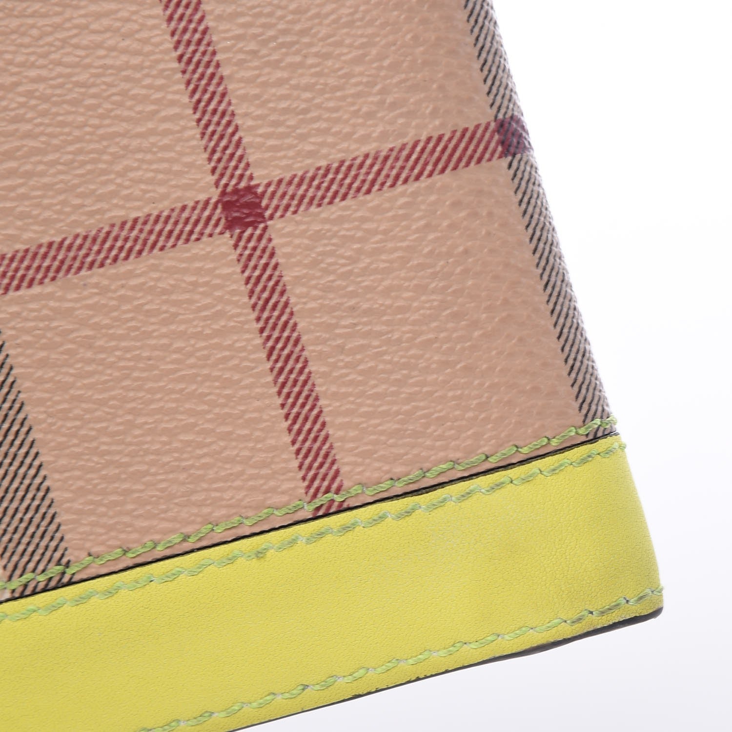 Burberry Haymarket Check BBi-Fold Wallet Yellow 10 of 12