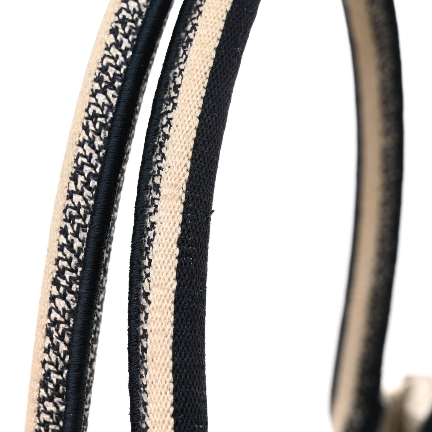 Canvas Embroidered Medium Palms Toile De Jouy Book Tote Blue