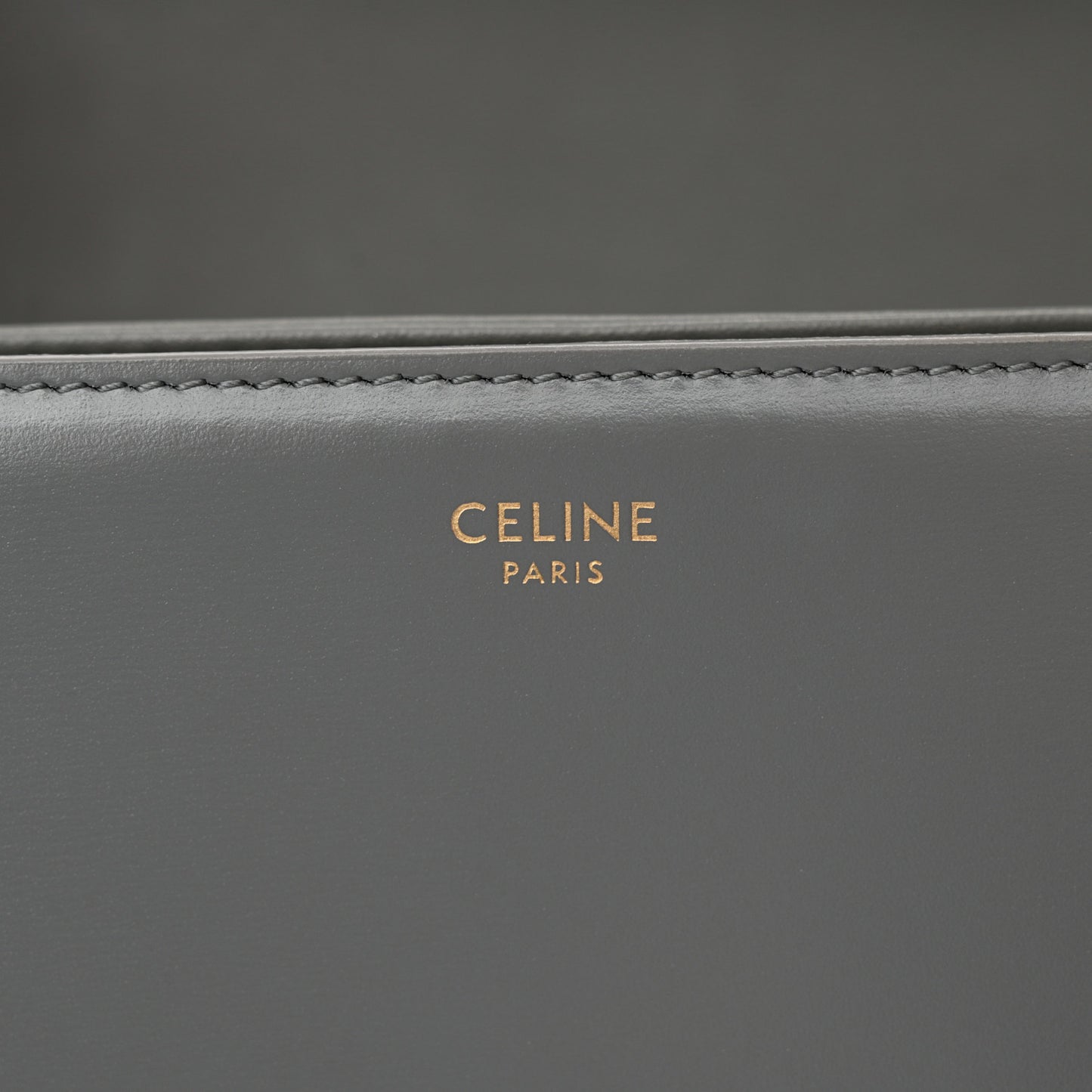 Shiny Calfskin Medium Triomphe Zinc