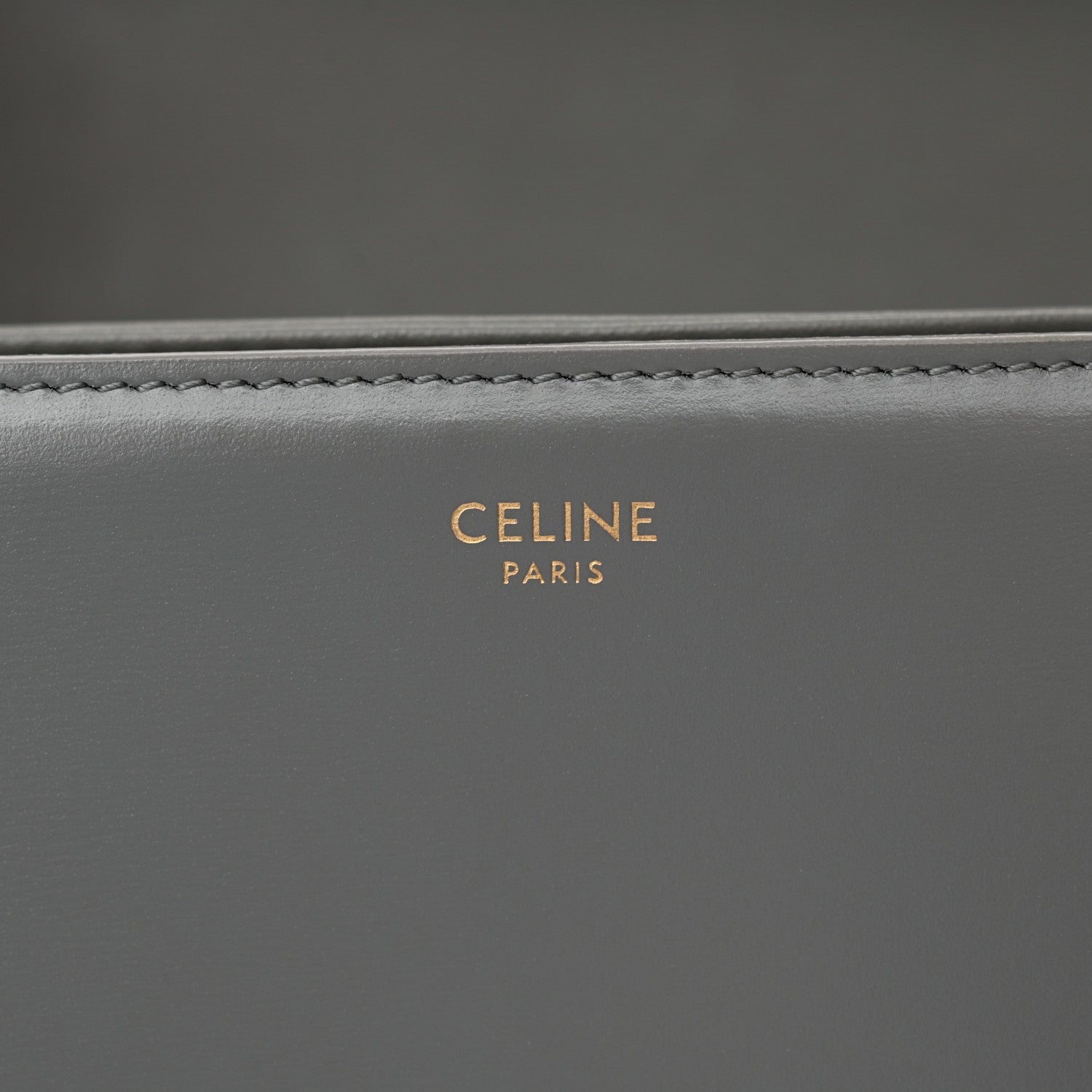 Celine Shiny Calfskin Medium Triomphe Zinc 7 of 12