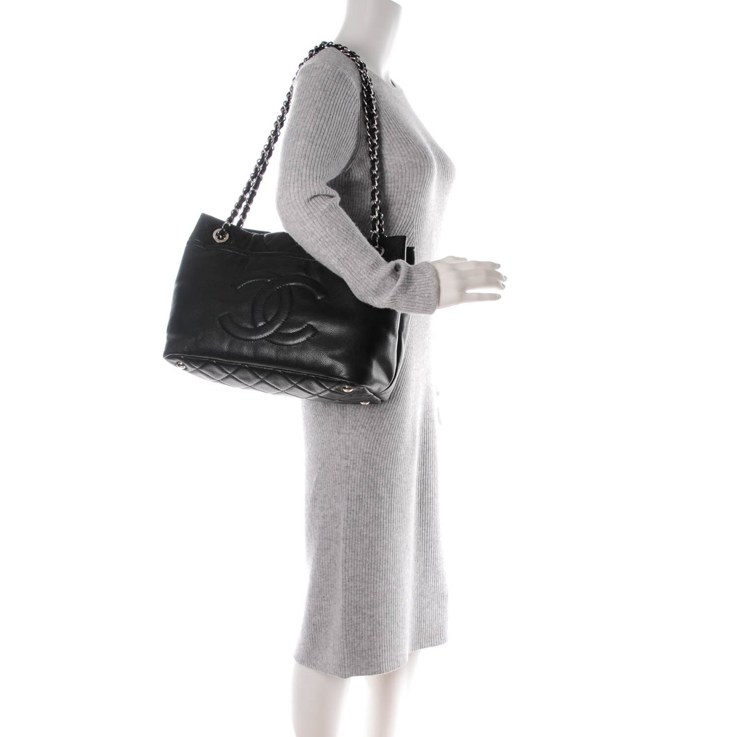Caviar Timeless CC Soft Tote Black