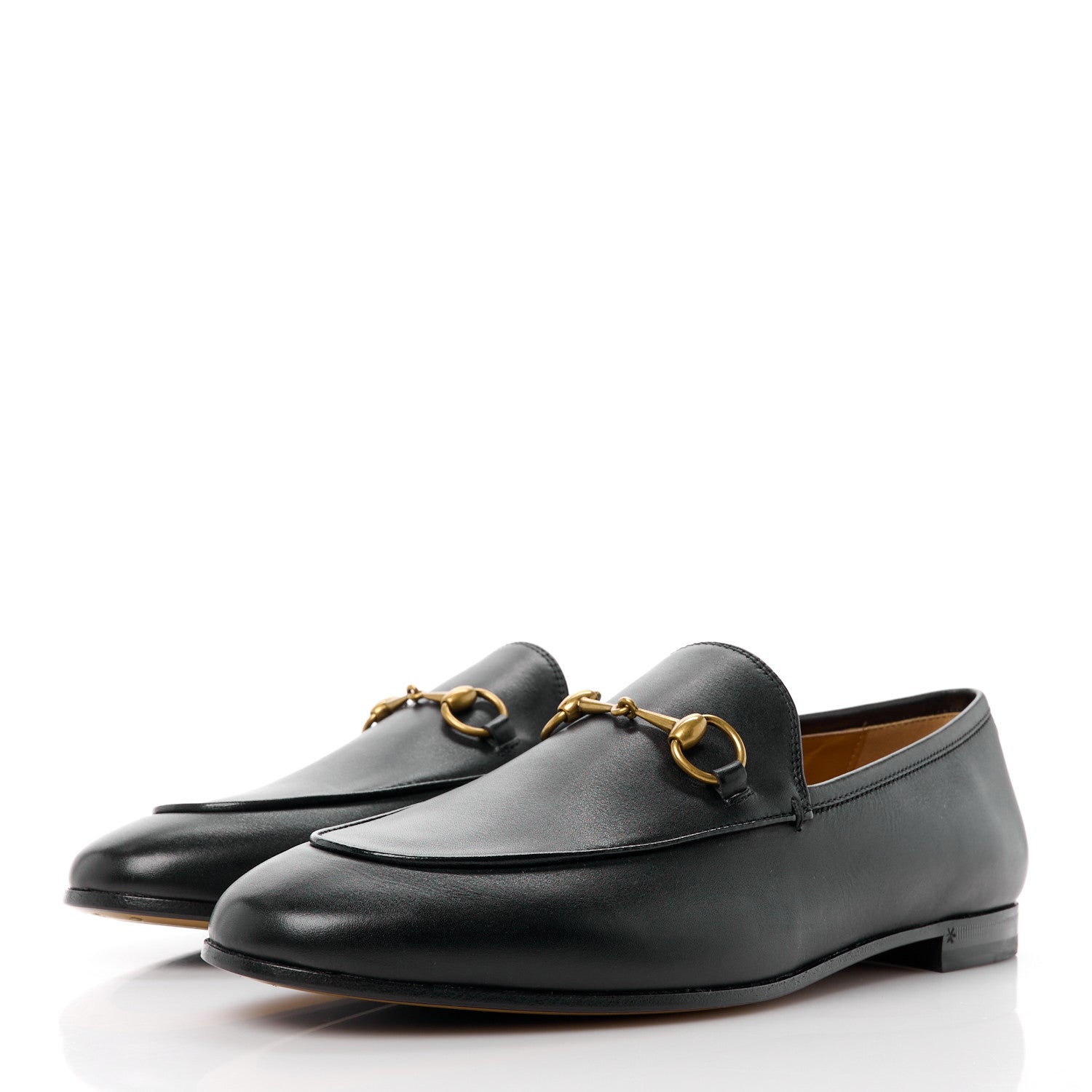 Gucci Calfskin Womens Jordaan Loafers 39 Black 4 of 9