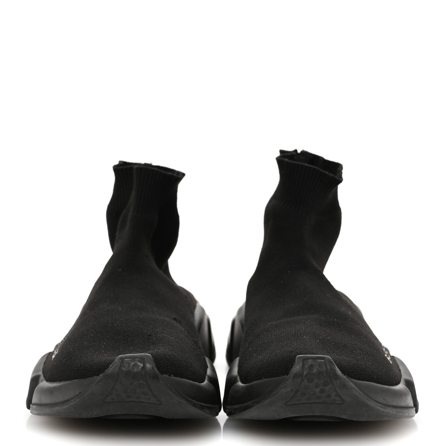 Balenciaga Neoprene Knit Womens Speed Sneakers 37 Black 3 of 9