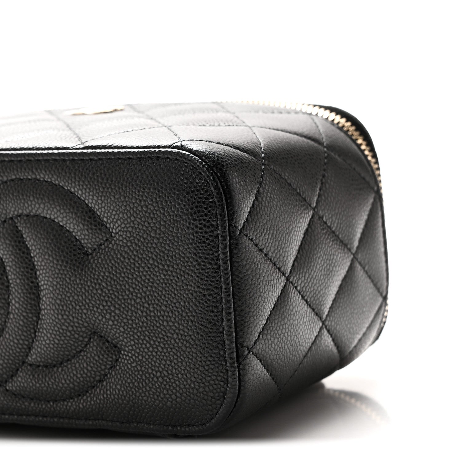 Chanel Caviar Quilted Small Vanity Case With Chain Black Black 11 of 12