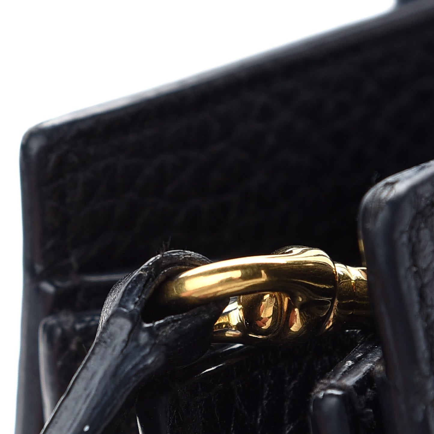 Grained Calfskin Nano Sac De Jour Black