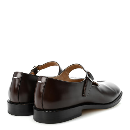Maison Margiela Brushed Calfskin Tabi 20mm Mary Janes 36 Adobe Brown 5 of 9
