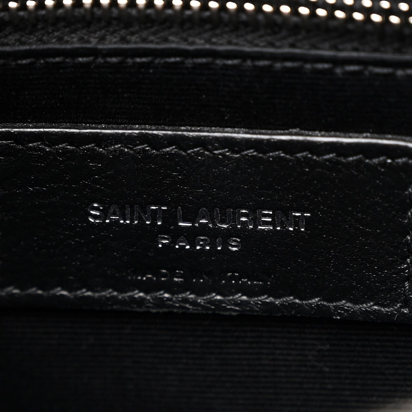 Calfskin Y Quilted Monogram Medium Loulou Chain Satchel Black