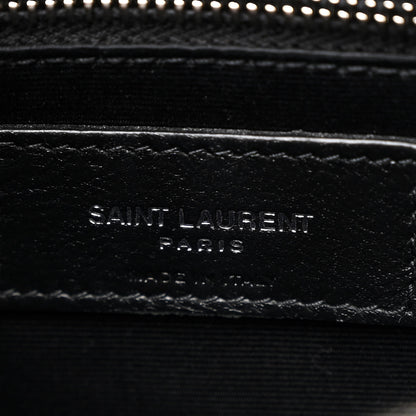 Saint Laurent Calfskin Y Quilted Monogram Medium Loulou Chain Satchel Black 7 of 12