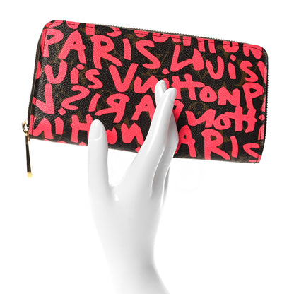 Louis Vuitton Monogram Graffiti Zippy Wallet Fuchsia 2 of 7