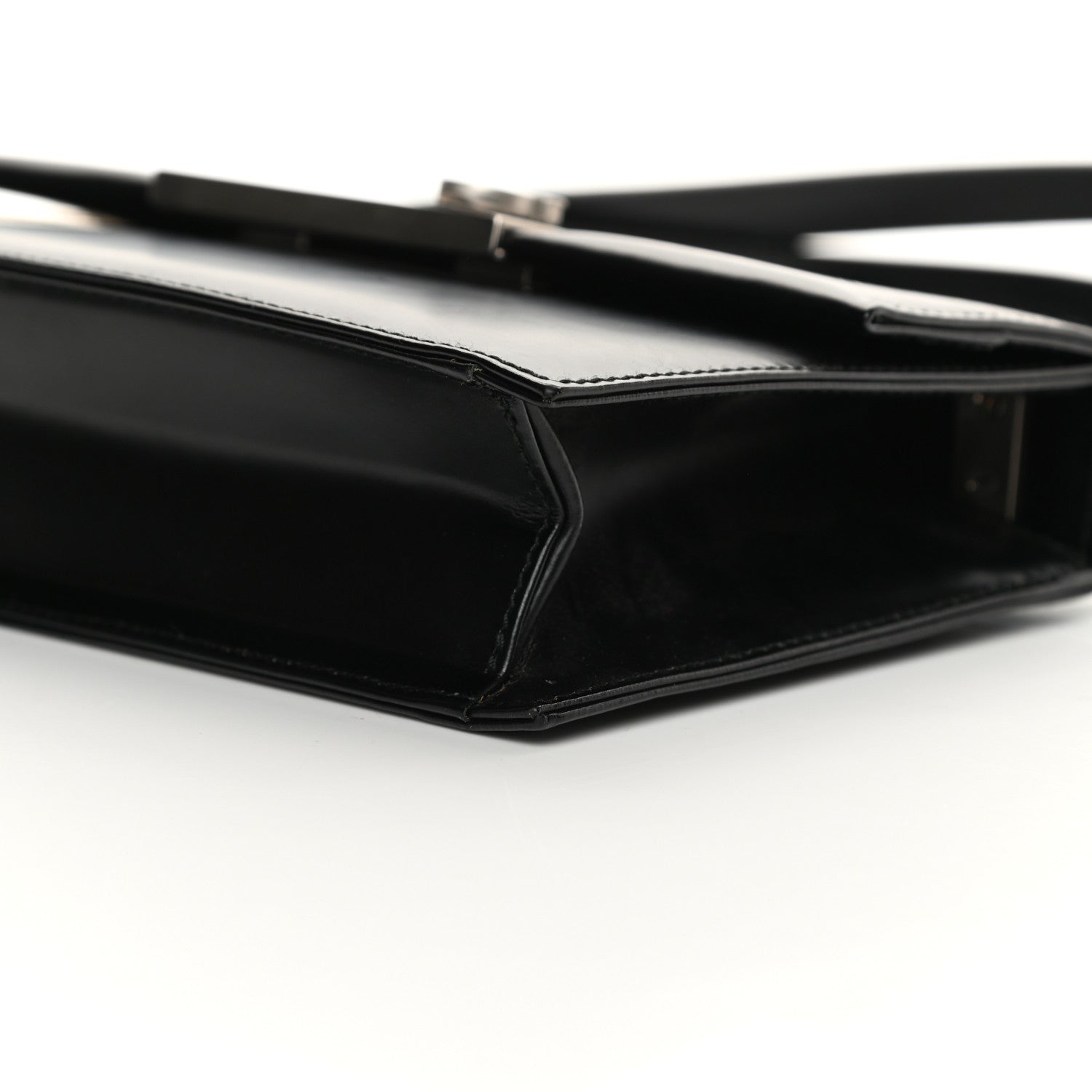 Salvatore Ferragamo Calfskin Gancio Shoulder Bag Black 9 of 12