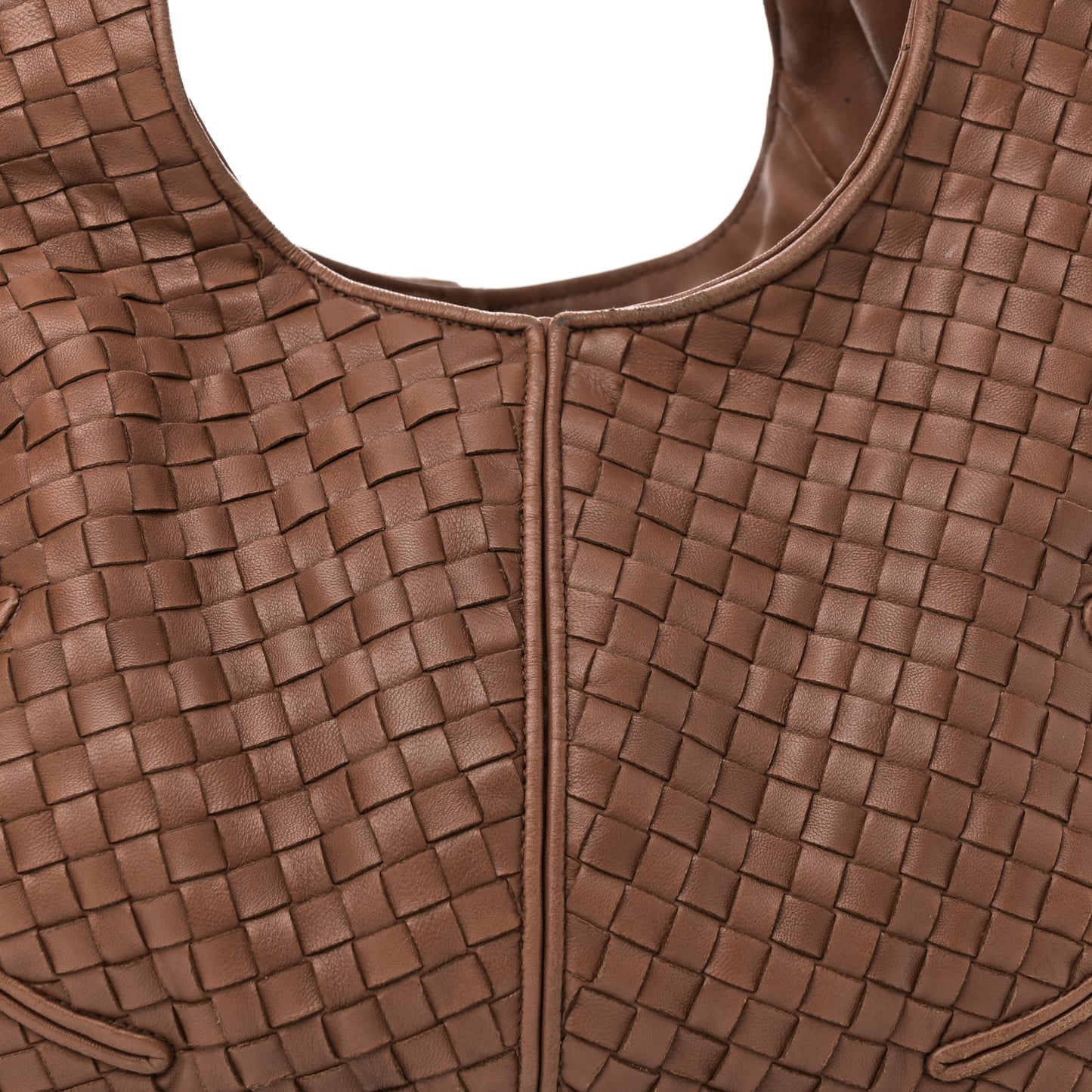 Nappa Intrecciato Ball Hobo Noce