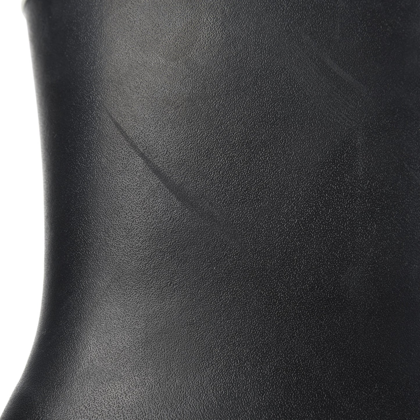 Rubber Logo Short Rain Boots 40 Black White