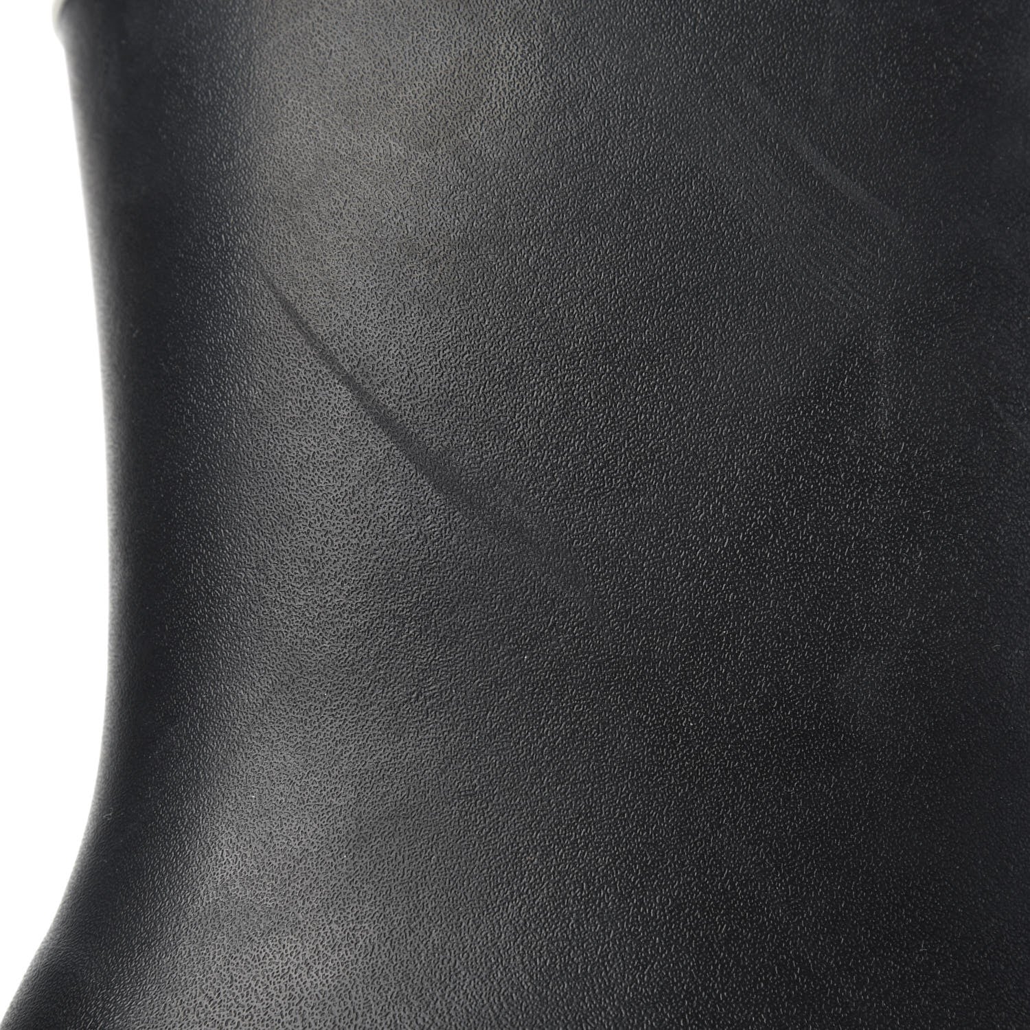 Chanel Rubber Logo Short Rain Boots 40 Black White 7 of 8