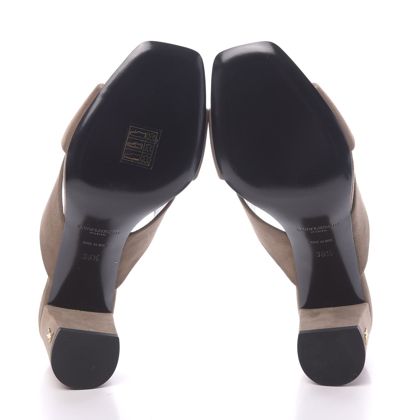 Suede LouLou 70 Mules 36.5 Taupe