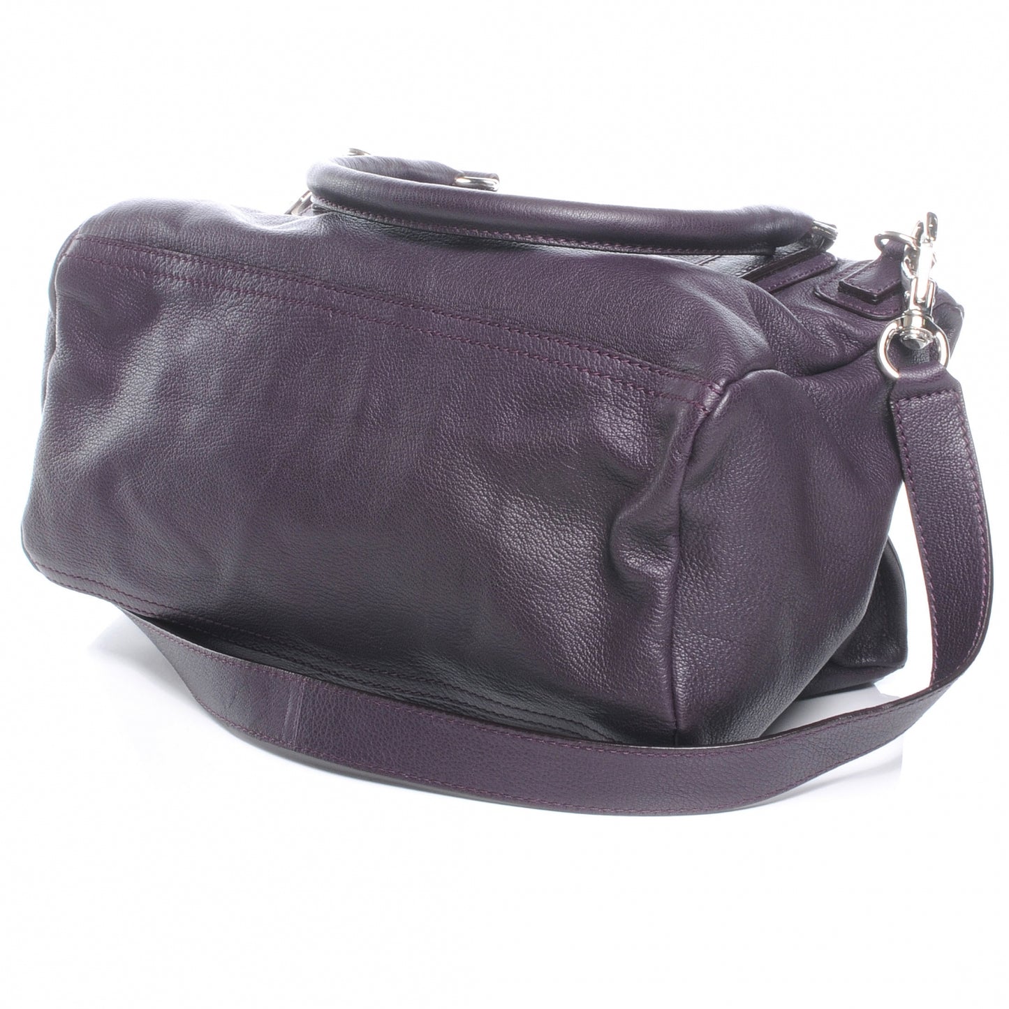 Pebbled Calfskin Small Pandora Purple