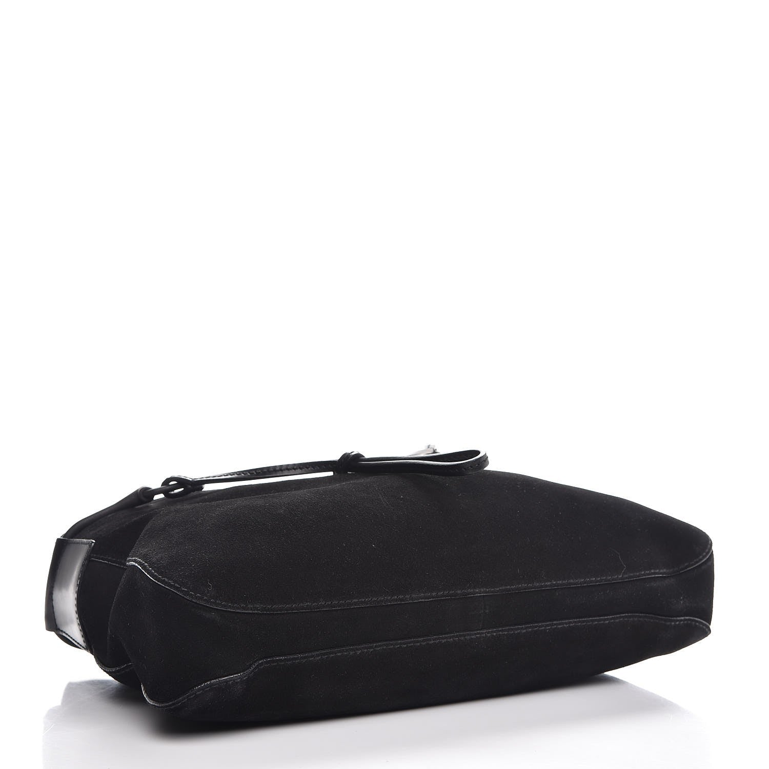 Gucci Suede Drawstring Hobo Black 4 of 8