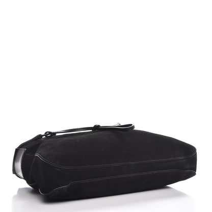 Gucci Suede Drawstring Hobo Black 4 of 8