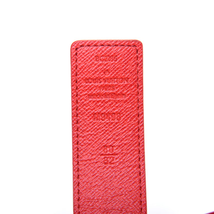 Louis Vuitton Monogram 30mm LV Initiales Reversible Belt 80 32 Coquelicot 6 of 11