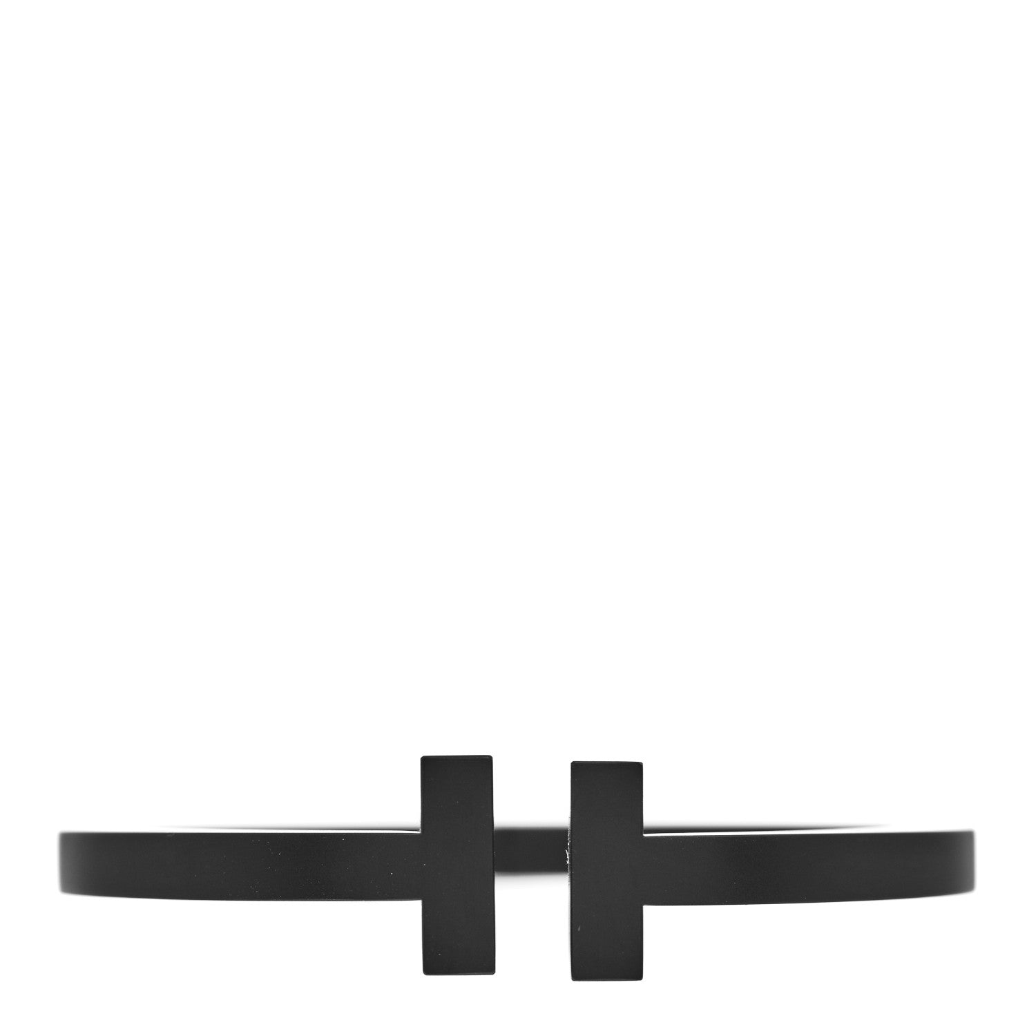 Tiffany Black-Coated Stainless Steel T Square Bracelet 1 of 3