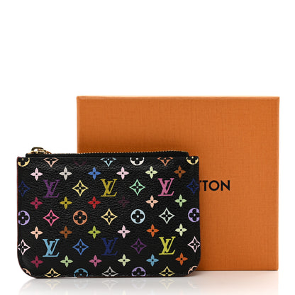 Louis Vuitton Monogram Multicolor Key Pouch Black Grenade 8 of 8