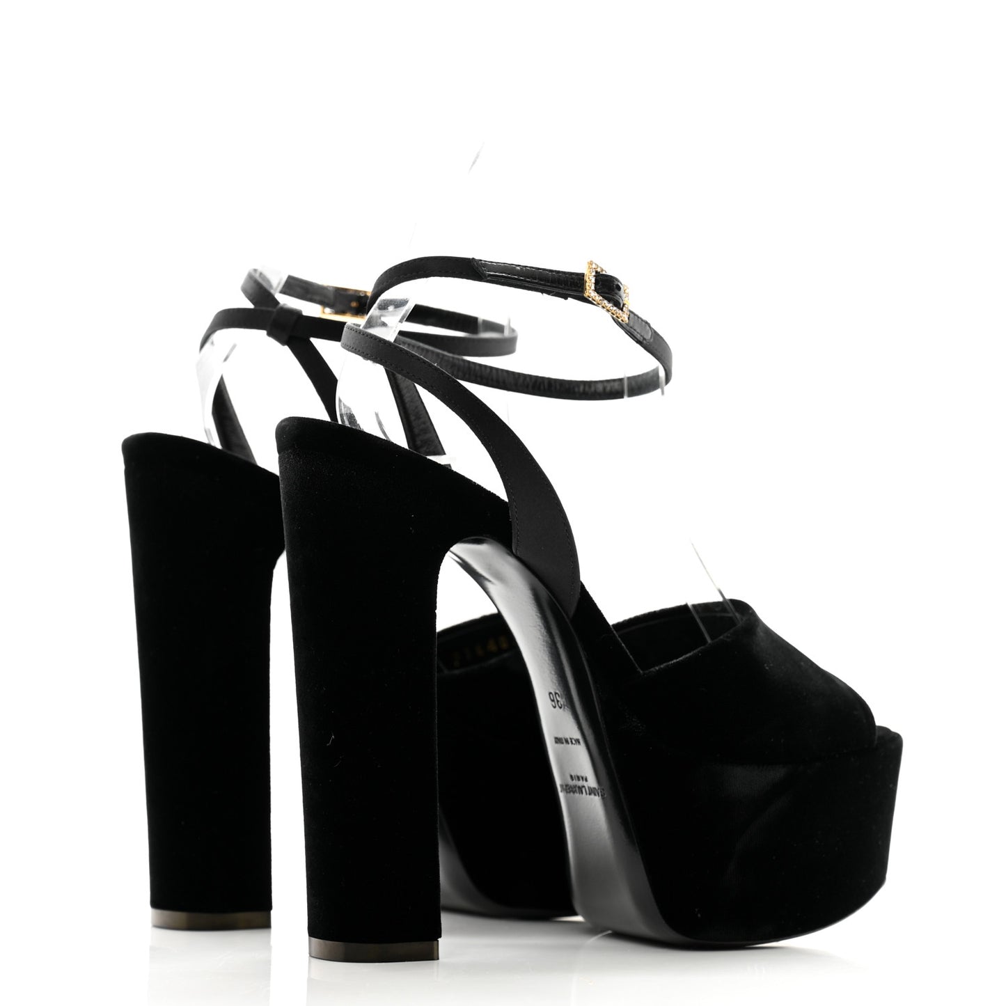 Velvet Jodie Platform Sandals 36 Black