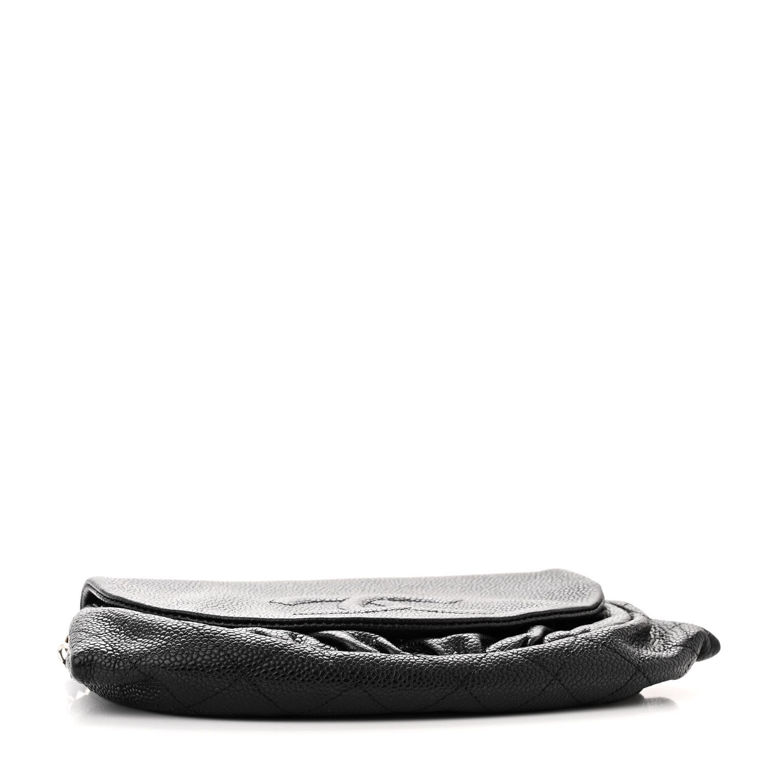 Chanel Caviar Half Moon Wallet On Chain WOC Black 4 of 13
