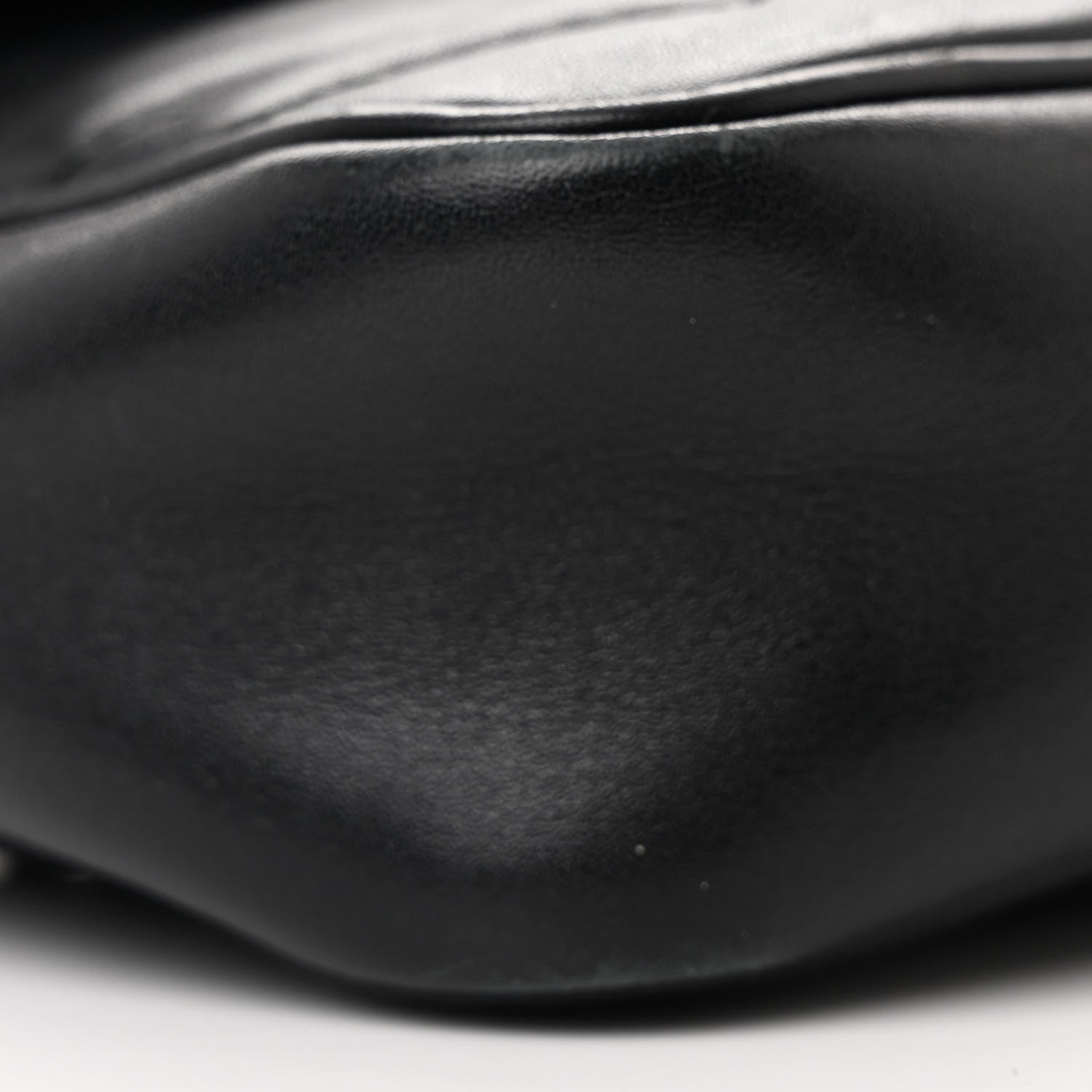 Gucci Calfskin Matelasse Super Mini GG Marmont Shoulder Bag Black 9 of 12