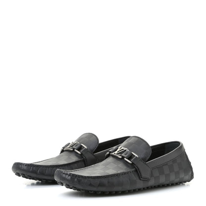 Louis Vuitton Damier Infini Hockenheim Moccasin Loafers 9 Onyx 2 of 11