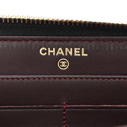 Chanel Caviar Quilted Large Gusset Zip Around Wallet Black 6 of 19