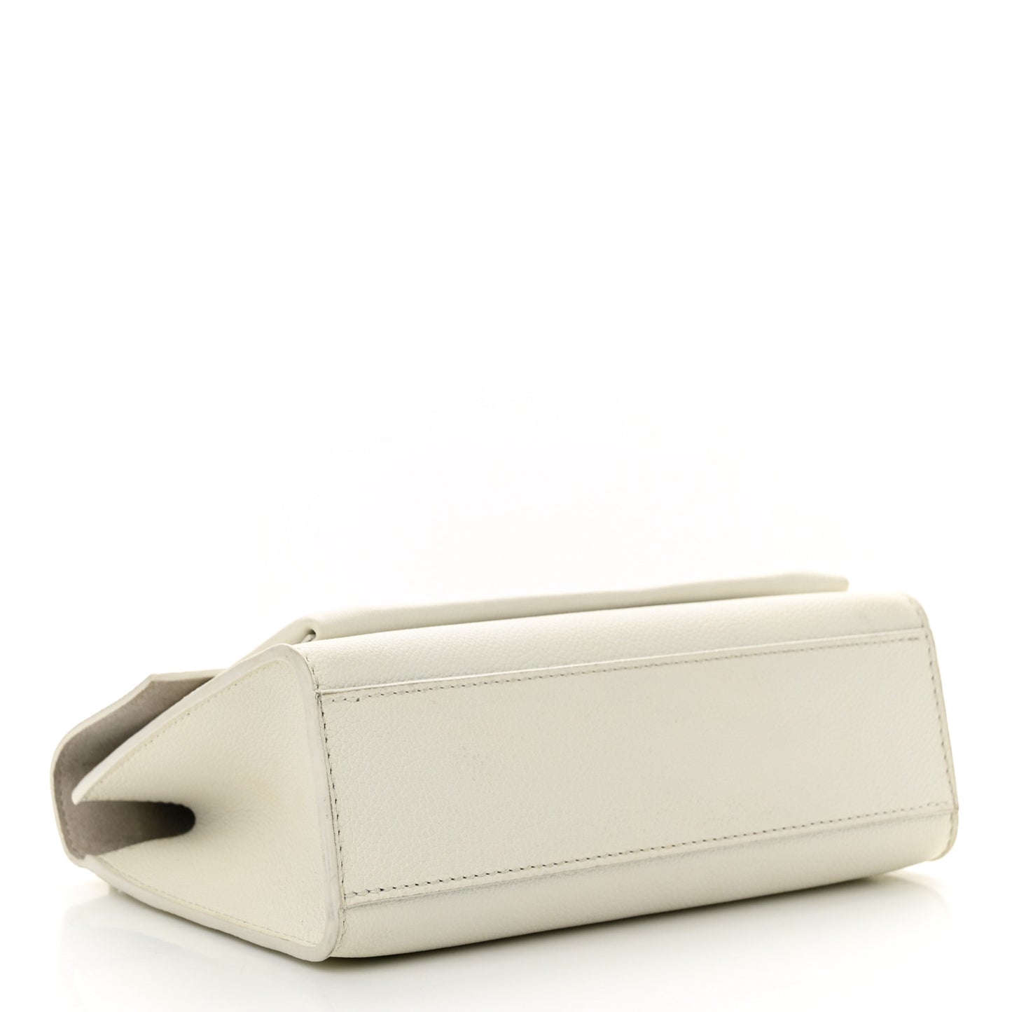 LOUIS VUITTON Soft Calfskin Mylockme Chain Bag BB White