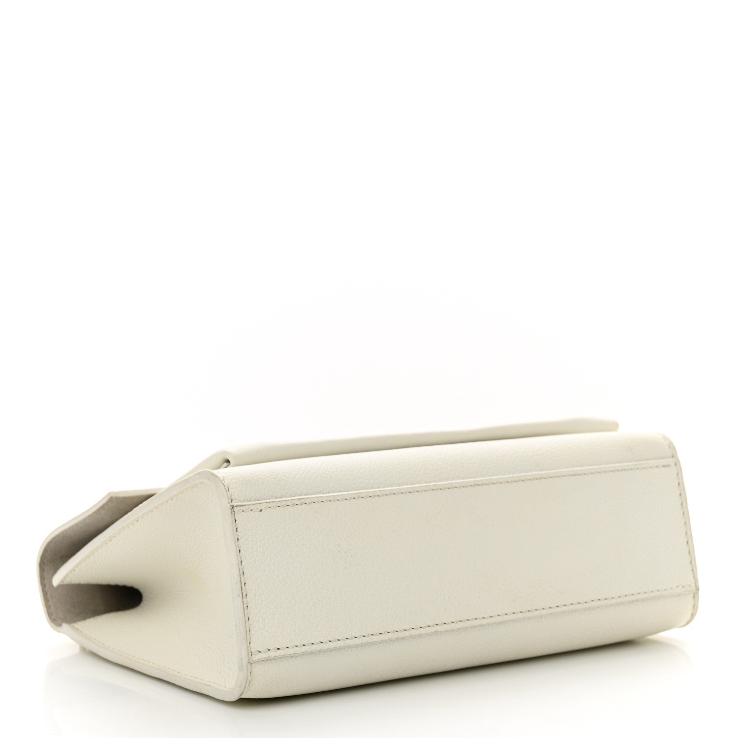 Louis Vuitton LOUIS VUITTON Soft Calfskin Mylockme Chain Bag BB White 8 of 11