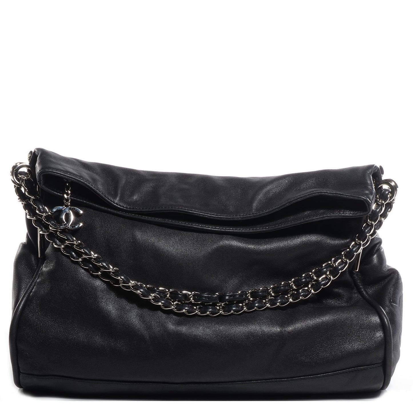 Lambskin Large Ultimate Soft Tote Black