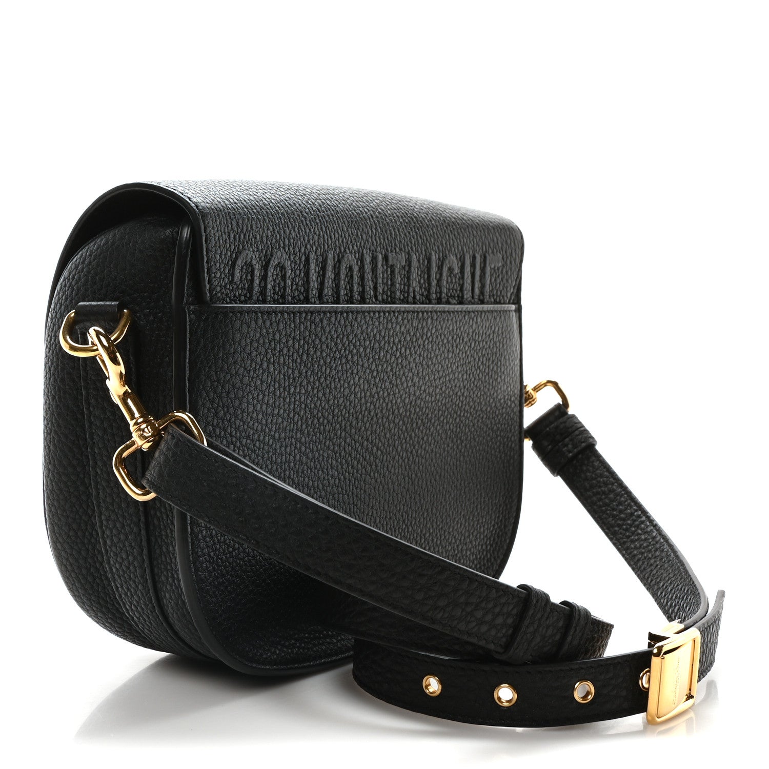 Christian Dior Grained Calfskin Medium Bobby Flap Black 3 of 9