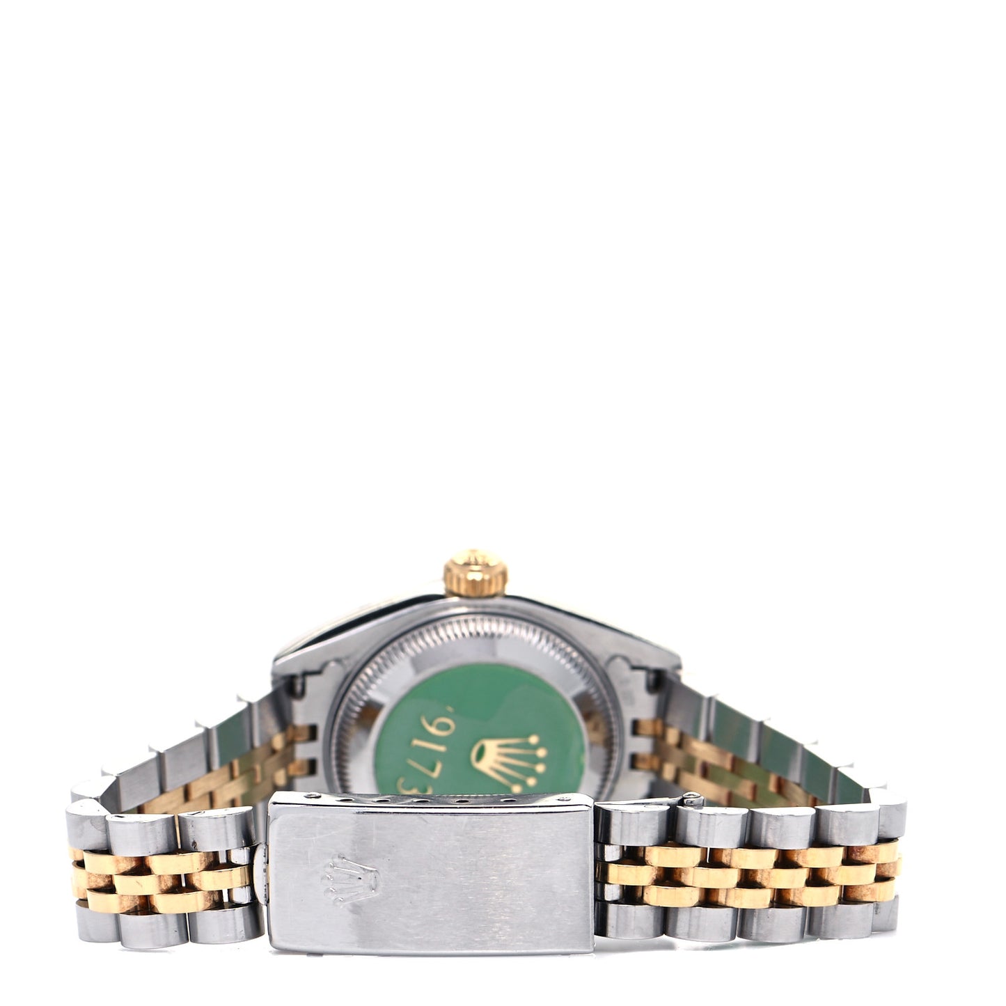 Stainless Steel 18K Yellow Gold Diamond 26mm Oyster Perpetual Datejust Watch Blue 79173