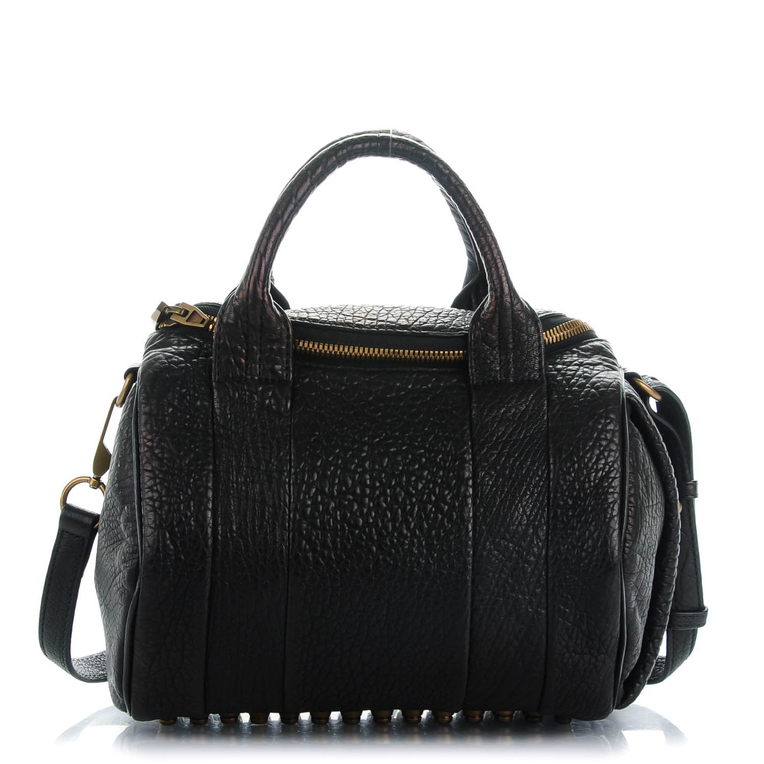 Alexander Wang Pebbled Lambskin Rockie Black Antique Brass Hardware 1 of 7