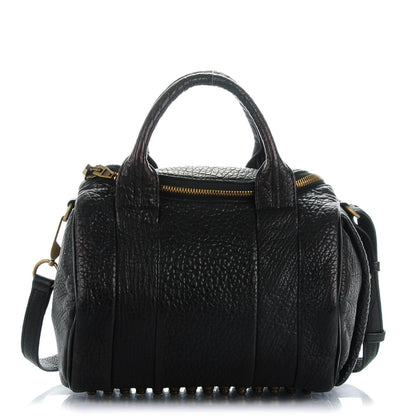 Alexander Wang Pebbled Lambskin Rockie Black Antique Brass Hardware 1 of 7