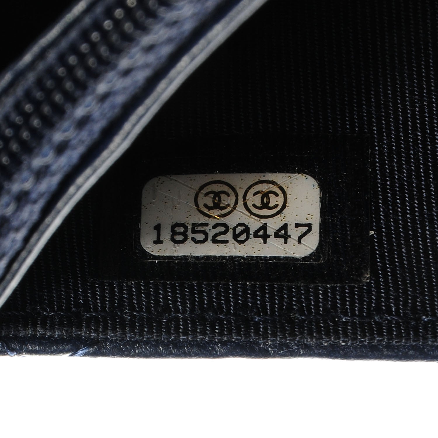 Chanel Lambskin Quilted Wallet On Chain WOC Blue 8 of 8