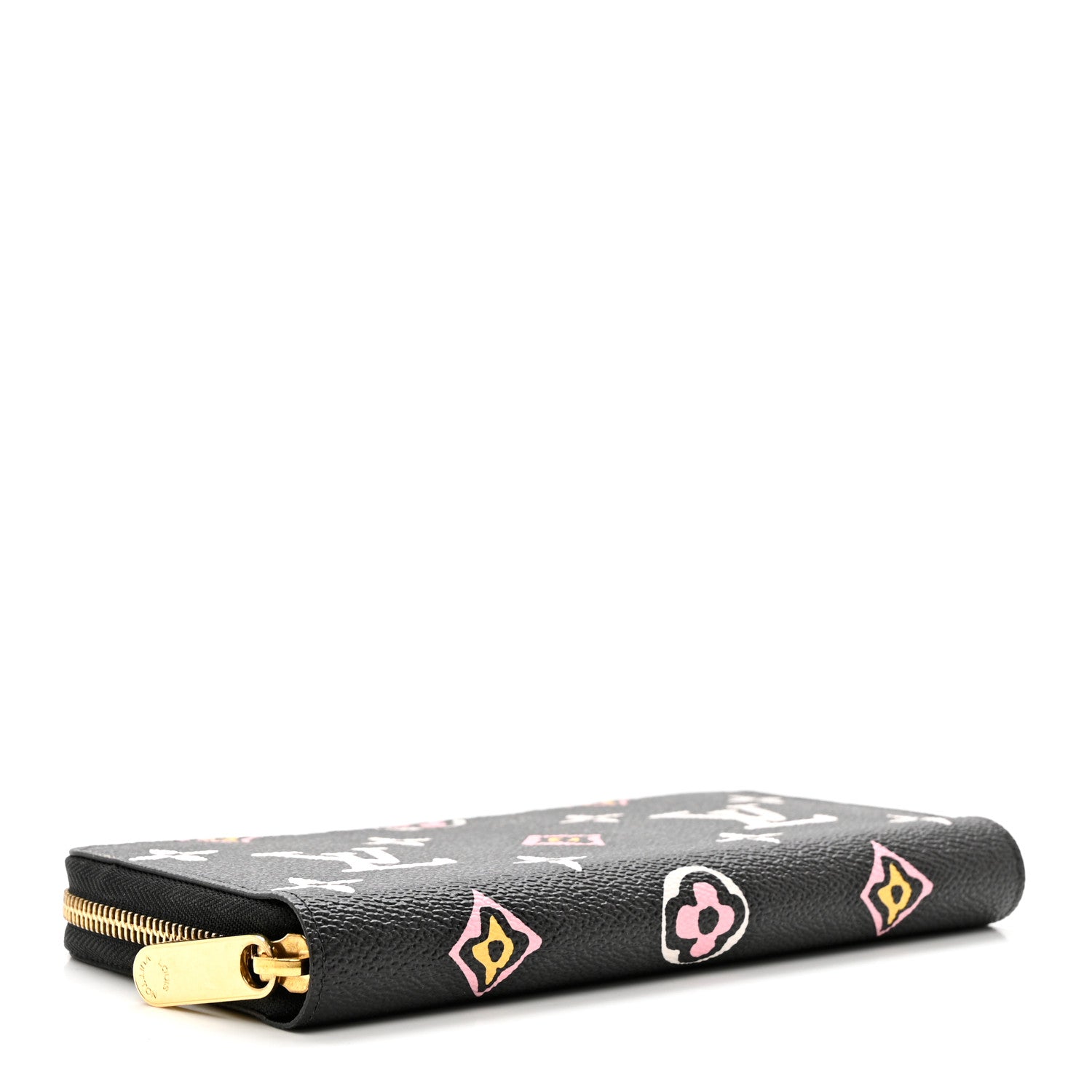 Louis Vuitton Monogram Giant Wild At Heart Zippy Wallet Black 4 of 6