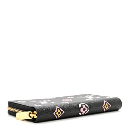 Louis Vuitton Monogram Giant Wild At Heart Zippy Wallet Black 4 of 6
