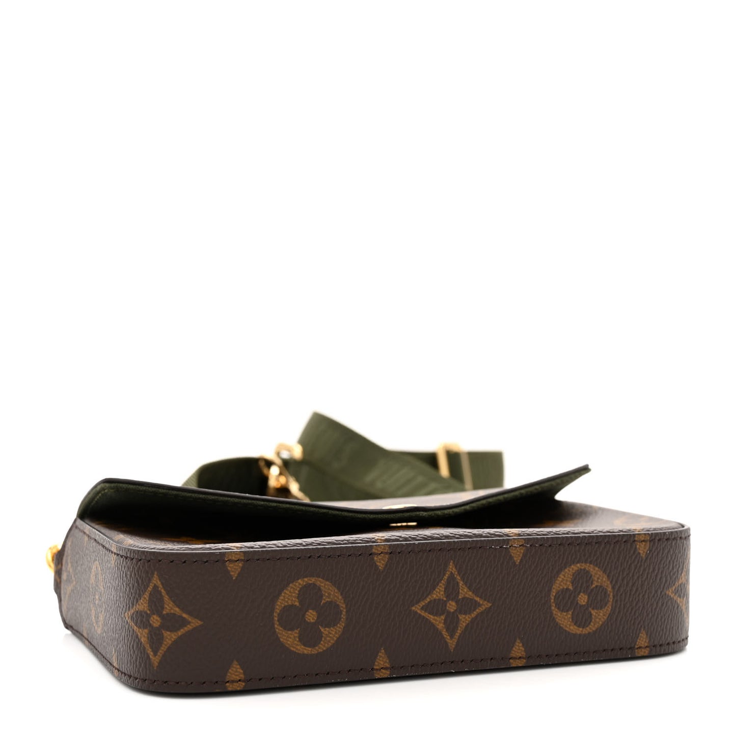Monogram Felicie Strap & Go Kaki