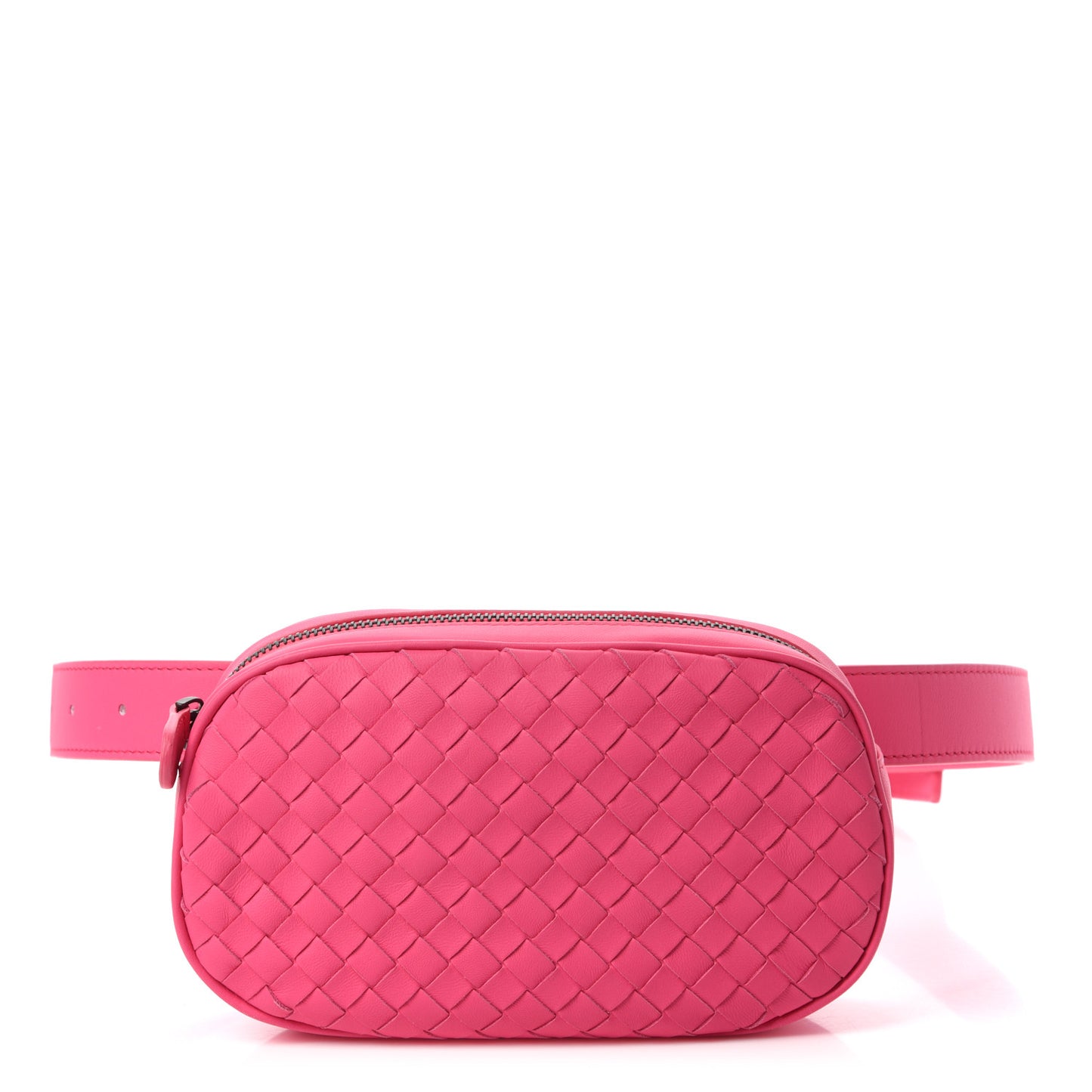Nappa Intrecciato Belt Bag Rosa Shock