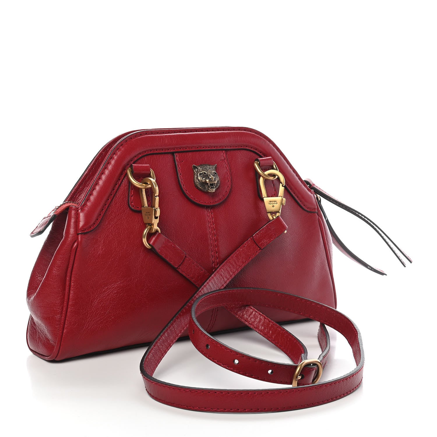 Gucci Piuma Lux Calfskin Small Re(Belle) Crossbody Bag Romantic Cerise 3 of 9